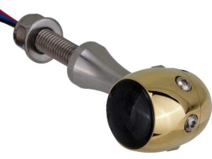 Retro LED Turn Signal/Taillight/Brake Light Bezel: polished, Housing: polished, Stem color: aluminium polished Brass Polished Smoke LED