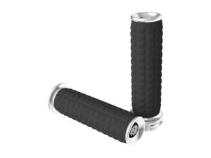 Traction Grips Black Chrome 1″ Cable operated
