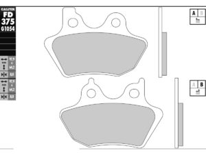 Semi Metal G1054 Brake Pad