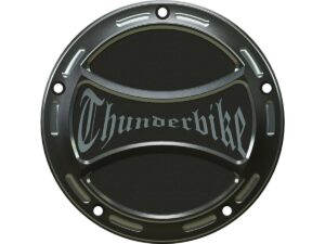 Torque Clutch Cover With Thunderbike Logo, 5-hole Bi-Color Anodized
