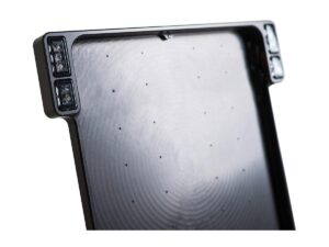 ALL-INN 2.0 License Plate Base Plate Turn Signal/Brake Light/Taillight, German Size 200x180mm Black Anodized