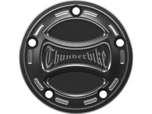Torque Point Cover With Thunderbike Logo, 2-hole Bi-Color Anodized