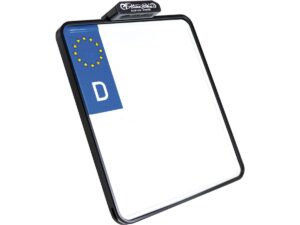 SLIP INN License Plate Base Plate Germany 180x200mm Black Anodized