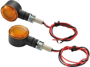 D-Light SOL LED Turn Signal Black Satin Orange LED