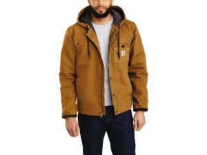 Relaxed Fit Washed Duck Sherpa-Lined Utility Jacket S Carhartt Brown