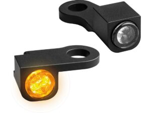 NANO Series LED Turn Signals Black Anodized Smoke LED