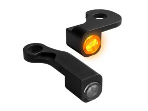NANO Series LED Turn Signals Black Anodized Smoke LED