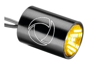 Atto Integral LED Blinker Black Powder Coated Clear LED