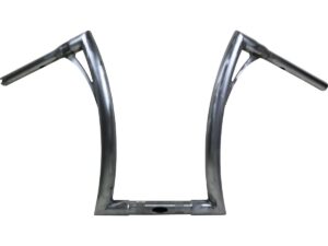 430 Extra Tall Flow Bar Super Fat Road King Handlebar with 1 1/4″ Clamp Diameter 1,4″ Raw Throttle By Wire
