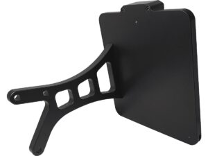 Side Mount License Plate Kit German specification 220x200mm Black Anodized