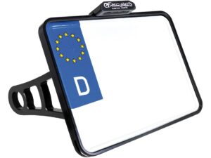Side Mount License Plate Kit German specification 220x200mm Chrome