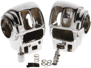 Touring Switch Housing Kit For Radio and Cruise Control Models Black Powder Coated