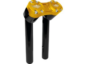 8″ Clubstyle Pullback Riser With Gold Clamp Black