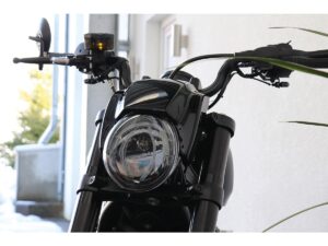 New Night Rod Style Headlamp Mask Including LED Headlight Ready To Paint ABS