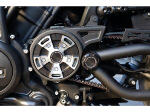 Sportster S and Nightster Sprocket and Front Pulley Cover Black