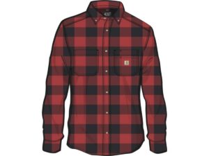 Rugged Flex Relaxed Fit Midweight Flannel Long Sleeve Plaid Shirt