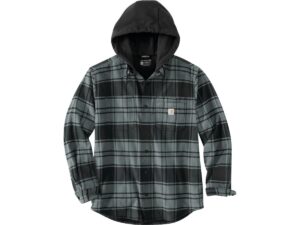 Rugged Flex Relaxed Fit Flannel Fleece-Lined Hooded Shirt Jacket