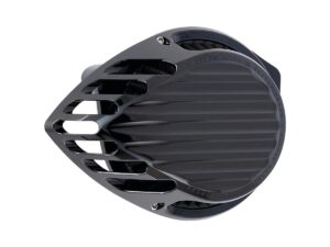 Finned Air Cleaner Black Anodized