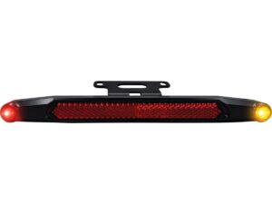 Nano 3 in 1 LED Lightbar with LED Turn Signals, Brake- and Taillight Black Powder Coated Tinted LED