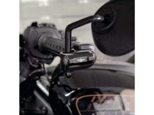 Nano Series Sportster S Handlebar LED Turn Signal Black Powder Coated Smoke LED