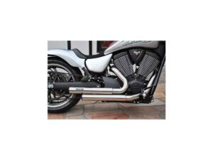 Top Chop Staggered Hammer Exhaust Chrome